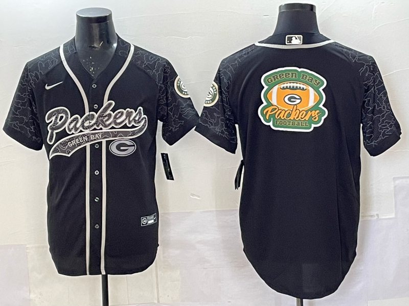 Men Green Bay Packers #1 Parsons blank black Nike NFL 2025 jersey 02->green bay packers->NFL Jersey